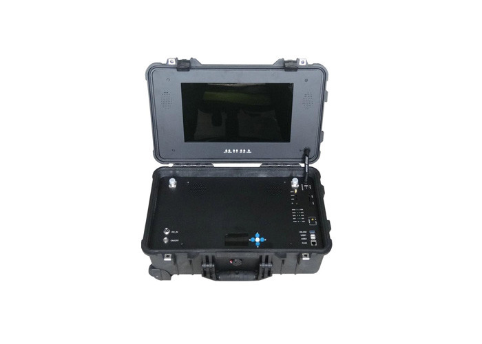 15.6 인치 LCD 감시자 H.264를 가진 서류 가방 휴대용 COFDM 영상 수신기